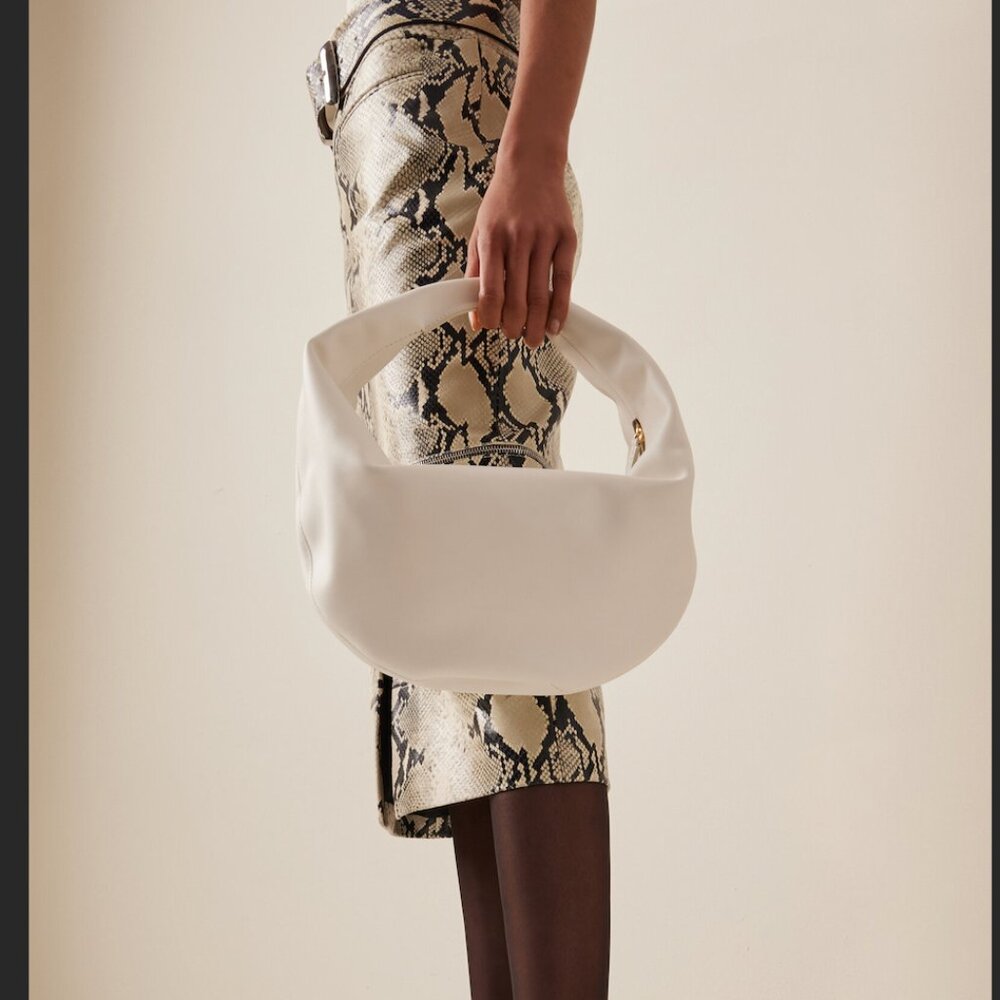 KHAITE Olivia hobo bag white lambskin $1,700